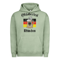 Pigment Oil Green Oktoberfest München German Flag Beer Stein Urban Hoodie - longCreatives