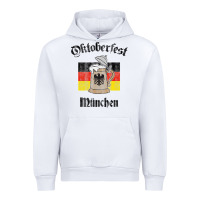 White Oktoberfest München German Flag Beer Stein Urban Hoodie - longCreatives