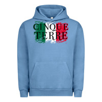 Pigment Pebble Blue cinque terre italy travel distressed t shirt Urban Hoodie - longCreatives