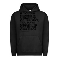 Pigment Black human rights quote protest political Urban Hoodie - longCreatives