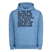Pigment Pebble Blue human rights quote protest political Urban Hoodie - longCreatives