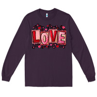 Plum Valentine's Day love Long Sleeve Tee - FaDigitalArtStudio