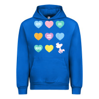 Cobalt peanuts valentine candy heart Urban Hoodie - longCreatives