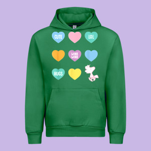 Peanuts Valentine Candy Heart Urban Hoodie Designed By Longcreatives