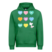 Emerald peanuts valentine candy heart Urban Hoodie - longCreatives