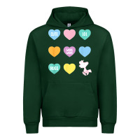 Forest Green peanuts valentine candy heart Urban Hoodie - longCreatives