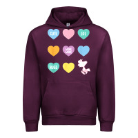 Mauve Wine peanuts valentine candy heart Urban Hoodie - longCreatives