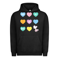 Pigment Black peanuts valentine candy heart Urban Hoodie - longCreatives