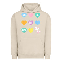 Pigment French Oak peanuts valentine candy heart Urban Hoodie - longCreatives