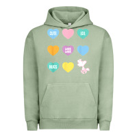 Pigment Oil Green peanuts valentine candy heart Urban Hoodie - longCreatives