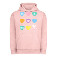 Pigment Salmon peanuts valentine candy heart Urban Hoodie - longCreatives
