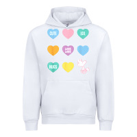White peanuts valentine candy heart Urban Hoodie - longCreatives
