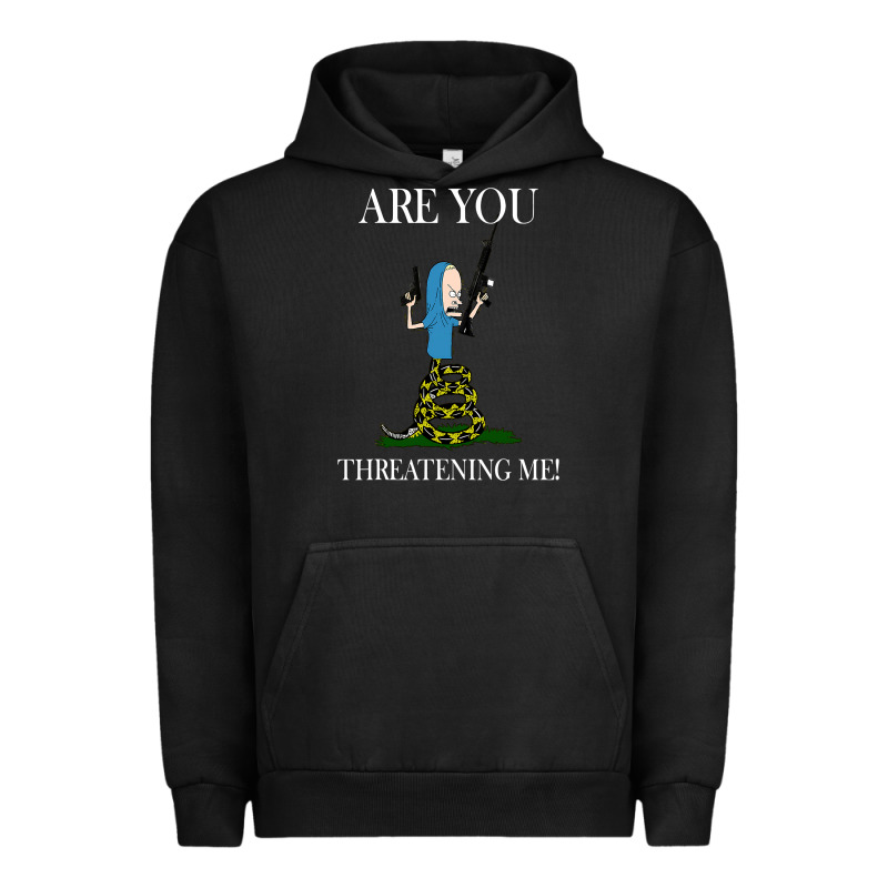 Are You Threatening Me Funny Cartoon Halloween Urban Hoodie by longCreatives | Teevron