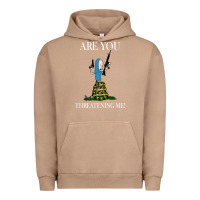 Pigment Burro Are You Threatening Me Funny Cartoon Halloween Urban Hoodie - longCreatives