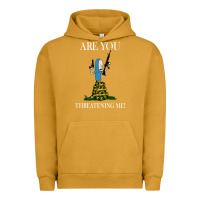 Pigment Peanut Butter Are You Threatening Me Funny Cartoon Halloween Urban Hoodie - longCreatives