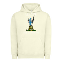 Pigment Pistachio Are You Threatening Me Funny Cartoon Halloween Urban Hoodie - longCreatives
