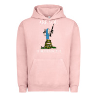 Pigment Salmon Are You Threatening Me Funny Cartoon Halloween Urban Hoodie - longCreatives