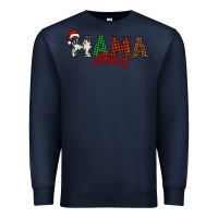 Navy mama claus Premium Sweatshirt - BarkalooDesign