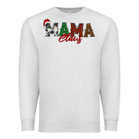 Oatmeal Heather mama claus Premium Sweatshirt - BarkalooDesign