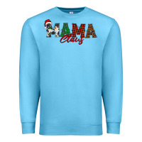 Ocean Blue mama claus Premium Sweatshirt - BarkalooDesign
