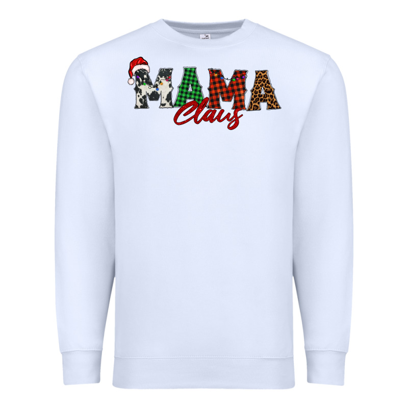 Mama Claus Premium Sweatshirt by BarkalooDesign | Teevron