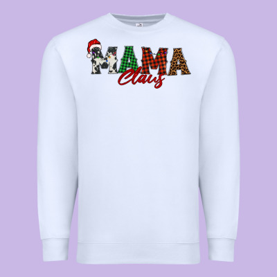 Mama Claus Premium Sweatshirt Designed By Barkaloodesign