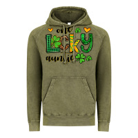 Vintage Olive One lucky auntie St. Patrick's Vintage Hoodie - OliviaCreatesArt