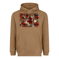 Toasted Coconut christmas leopard cowhide background Heavyweight Hoodie - BarkalooDesign