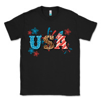 Black USA 4th of july Classic Tee - HowdyJamesFarm
