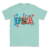 Seafoam USA 4th of july Classic Tee - HowdyJamesFarm