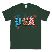 Sports Green USA 4th of july Classic Tee - HowdyJamesFarm