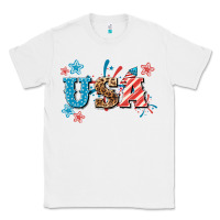 White USA 4th of july Classic Tee - HowdyJamesFarm