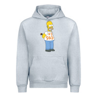 Heather Grey The Simpsons Homer Number 1 Dad Father's Day V2 Urban Hoodie - longCreatives