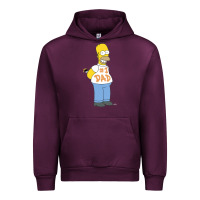 Mauve Wine The Simpsons Homer Number 1 Dad Father's Day V2 Urban Hoodie - longCreatives