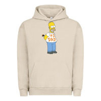 Pigment French Oak The Simpsons Homer Number 1 Dad Father's Day V2 Urban Hoodie - longCreatives