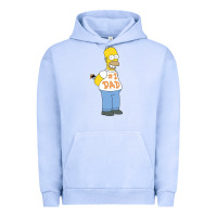 Pigment Grape Ice The Simpsons Homer Number 1 Dad Father's Day V2 Urban Hoodie - longCreatives