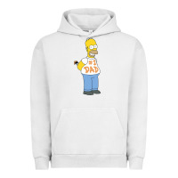 Pigment Lunar Rock The Simpsons Homer Number 1 Dad Father's Day V2 Urban Hoodie - longCreatives