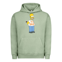 Pigment Oil Green The Simpsons Homer Number 1 Dad Father's Day V2 Urban Hoodie - longCreatives