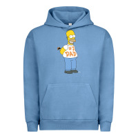 Pigment Pebble Blue The Simpsons Homer Number 1 Dad Father's Day V2 Urban Hoodie - longCreatives