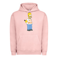 Pigment Salmon The Simpsons Homer Number 1 Dad Father's Day V2 Urban Hoodie - longCreatives