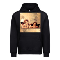 Black angels gift raphael cupid cherubs art valentine angel Urban Hoodie - longCreatives