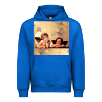 Cobalt angels gift raphael cupid cherubs art valentine angel Urban Hoodie - longCreatives