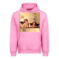 Fuchsia Pink angels gift raphael cupid cherubs art valentine angel Urban Hoodie - longCreatives