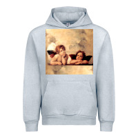 Heather Grey angels gift raphael cupid cherubs art valentine angel Urban Hoodie - longCreatives