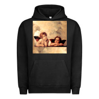Pigment Black angels gift raphael cupid cherubs art valentine angel Urban Hoodie - longCreatives
