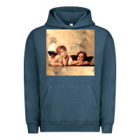 Pigment Midnight Navy angels gift raphael cupid cherubs art valentine angel Urban Hoodie - longCreatives