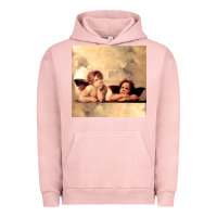 Pigment Salmon angels gift raphael cupid cherubs art valentine angel Urban Hoodie - longCreatives