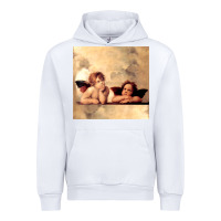 White angels gift raphael cupid cherubs art valentine angel Urban Hoodie - longCreatives