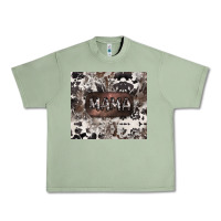 Oil Green mama cowhide cowgirl Urban Heavy Tee - CowGirlArtShop