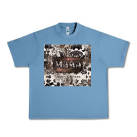 Pebble Blue mama cowhide cowgirl Urban Heavy Tee - CowGirlArtShop